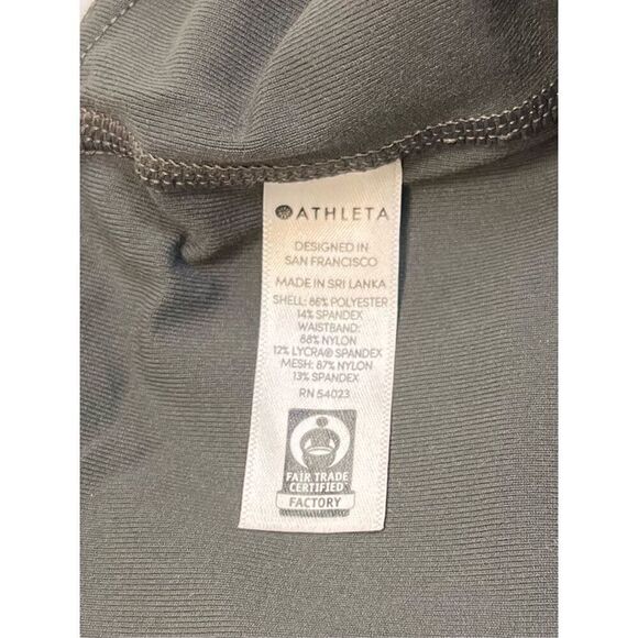 Athleta All Over Gleam Tight Arol Gray Purple Faux Vegan Leather Size Medium EUC - Picture 4 of 10